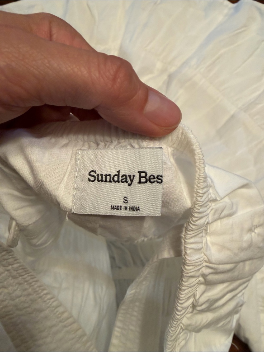 Sunday Best White dress - Elastic Waist Detail
